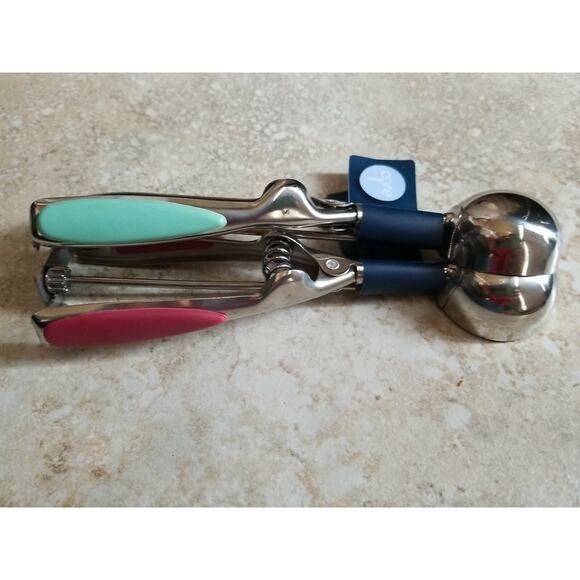 Core Home Ice Cream Scoop Gray Stainless steel Soft Grip Handle Lot of 2 Scoops - Picture 3 of 12